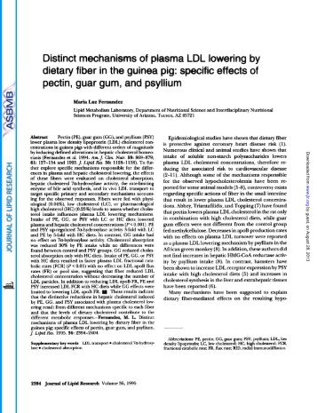 a LDL lowering by - The Journal of Lipid Research