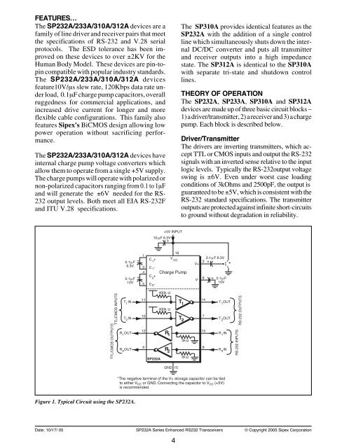 Enhanced RS-232 Line Drivers and Receivers