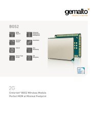 M2M Value Wireless Module BGS2 Perfect M2M at minimal Footprint