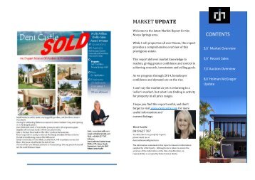 Noosa Springs Market Report