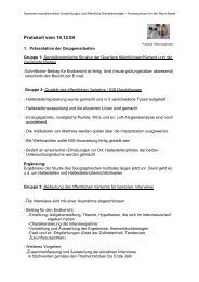 Protokoll vom 14.12.04