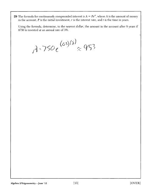 ALGEBRA 2/TRIGONOMETRY - JMap