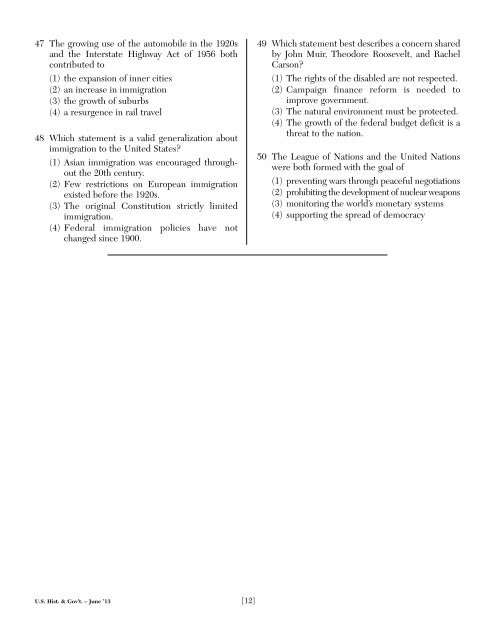 UNITED STATES HISTORY AND GOVERNMENT - JMap