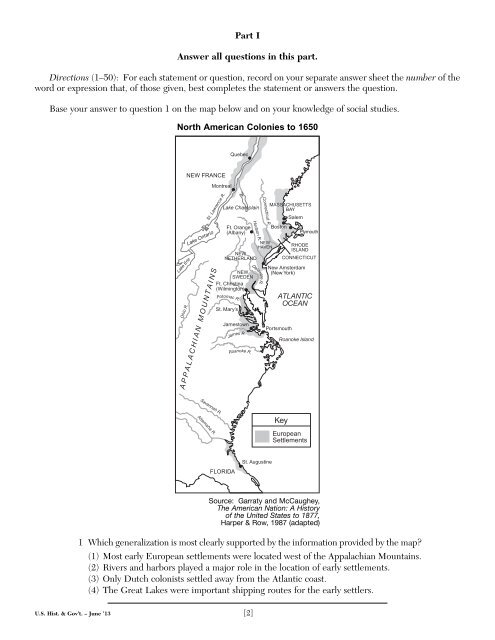 UNITED STATES HISTORY AND GOVERNMENT - JMap