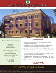 10509 Judicial Dr. Fairfax, VA 22030 - JMC Investment Trust Company