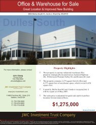 Dulles South Condo in Chantilly, VA - JMC Investment Trust Company