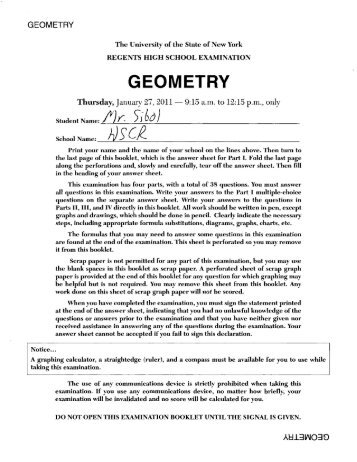 Geometry Regents Answers - JMap