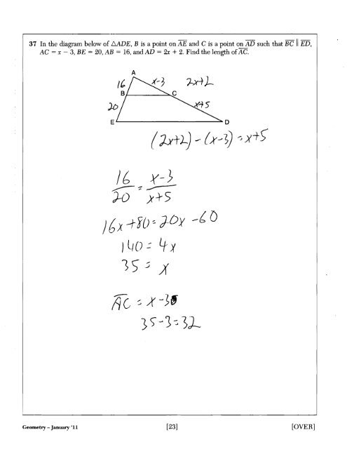 Geometry Regents Answers - JMap