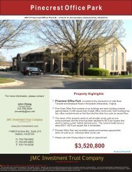 Pinecrest Office Building - JMC Investment Trust Company