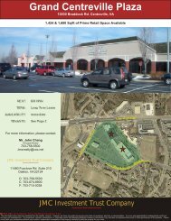 Grand Centreville Plaza - Lease - JMC Investment Trust Company