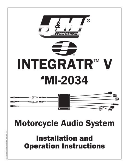 j&m motorcycle audio