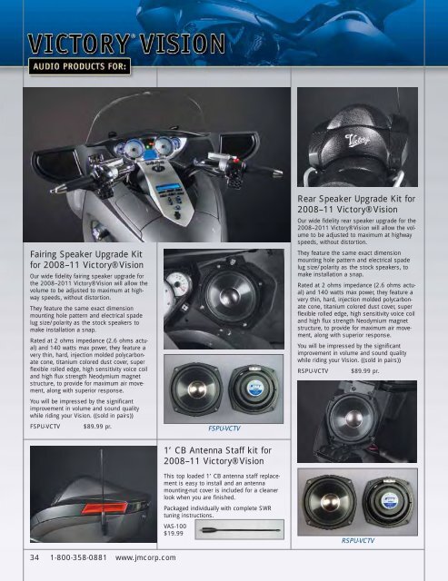 j&m motorcycle speakers