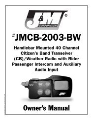 #JMCB-2003-BW - J&M Motorcycle Audio