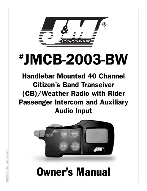 j&m motorcycle audio