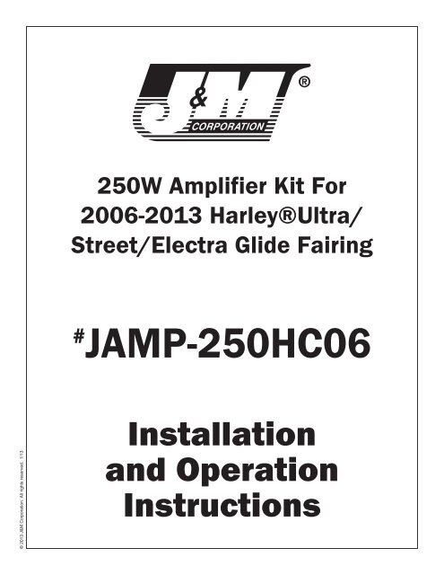 j&m motorcycle audio