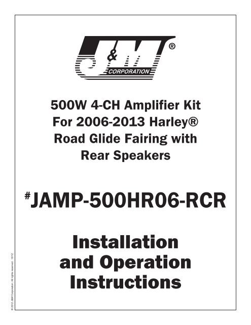 #JAMP-500HR06-RCR - J&M Motorcycle Audio