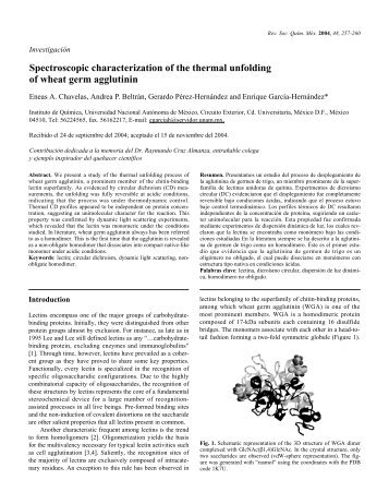 Spectroscopic characterization of the thermal unfolding of wheat ...