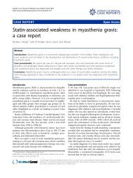 Statin-associated weakness in myasthenia gravis: a case report