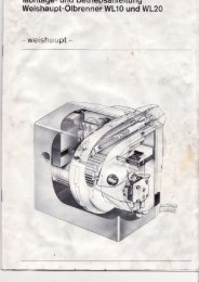 und Bedienungsanleitung für Ölbrenner WL10