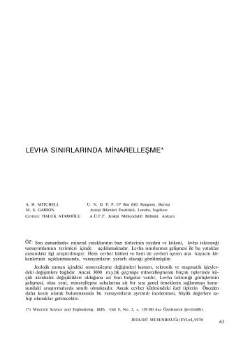 levha sÄ±nÄ±rlarÄ±nda minarelleÅme