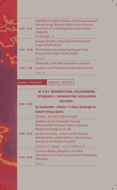 program iÃ§in tÄ±klayÄ±nÄ±z. - Jeoloji MÃ¼hendisleri OdasÄ±