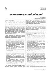 saymamÄ±n sayabildikleri - Jeoloji MÃ¼hendisleri OdasÄ±