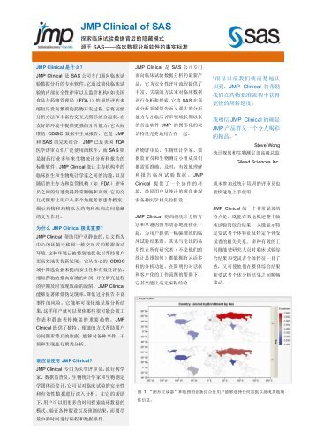 JMP Clinical of SAS