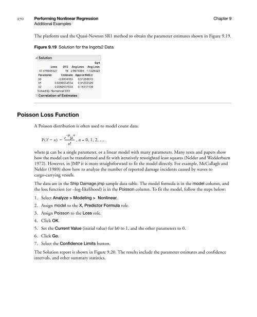 Modeling and Multivariate Methods - SAS