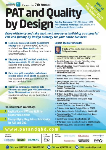 PAT & QbD brochure (PDF) - JMP