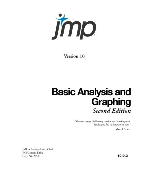 Basic Analysis and Graphing - SAS