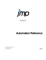 Automation Reference - JMP