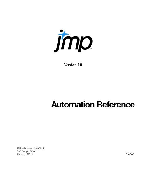 Automation Reference - JMP