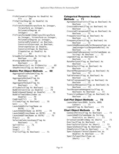 Automation Reference - JMP