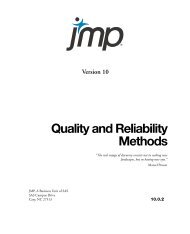 Quality and Reliability Methods - SAS