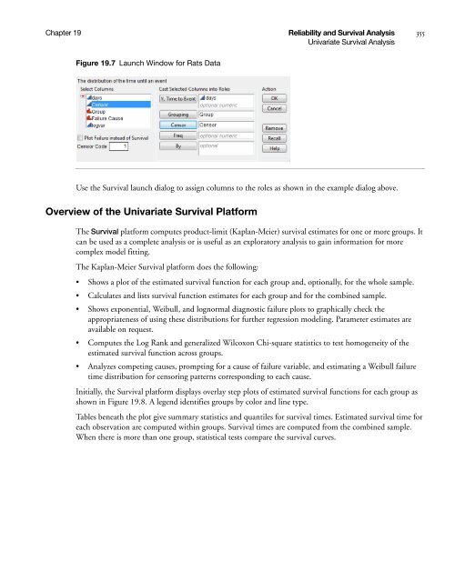 Quality and Reliability Methods - SAS