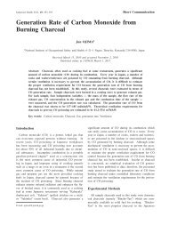 Generation Rate of Carbon Monoxide from Burning Charcoal