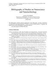 Bibliography of Studies on Nanoscience and Nanotechnology