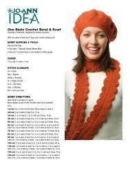 One-Skein Crochet Beret & Scarf - Joann.com