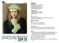 knit newsboy hat & fingerless gloves - Joann.com