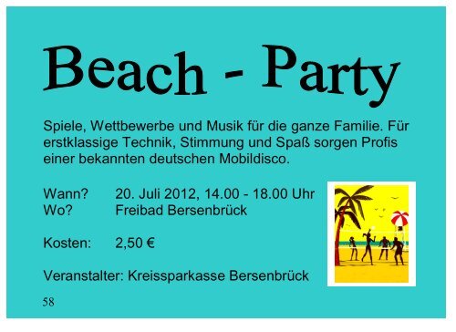 Ferienspaß 2012 - Jugendpflege der Samtgemeinde Bersenbrück