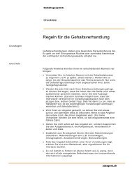Regeln für die Gehaltsverhandlung - Jobagent.ch