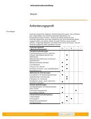 Anforderungsprofil Muster - Jobagent.ch