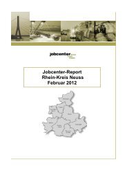 Jobcenter-Report Rhein-Kreis Neuss Februar 2012