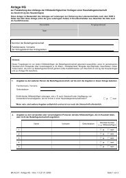 Alg II - Anlage HG - Jobcenter Rhein Kreis Neuss