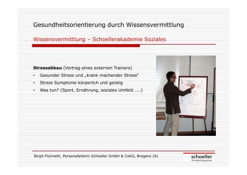 Präsentation: Firma Schoeller