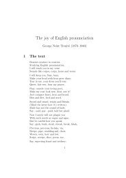 The joy of English pronunciation - JochenEnglish