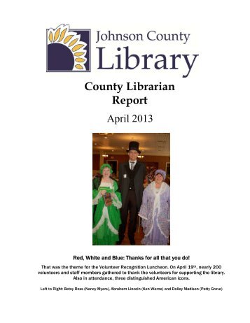 County Librarian Report - Johnson County Library