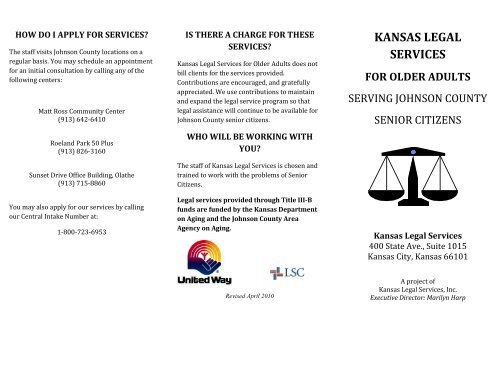 Kansas Legal Services for Older Adults - Johnson County Library