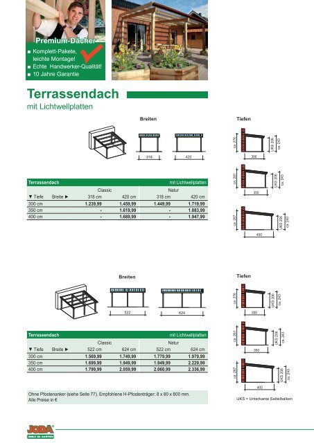 Terrassen-DÃ¤cher Seite 98-109, (PDF, 1.4 MB) - Joda