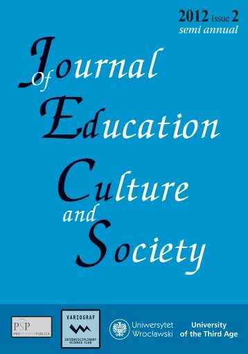 Download PDF version - The Journal of Education, Culture and ...